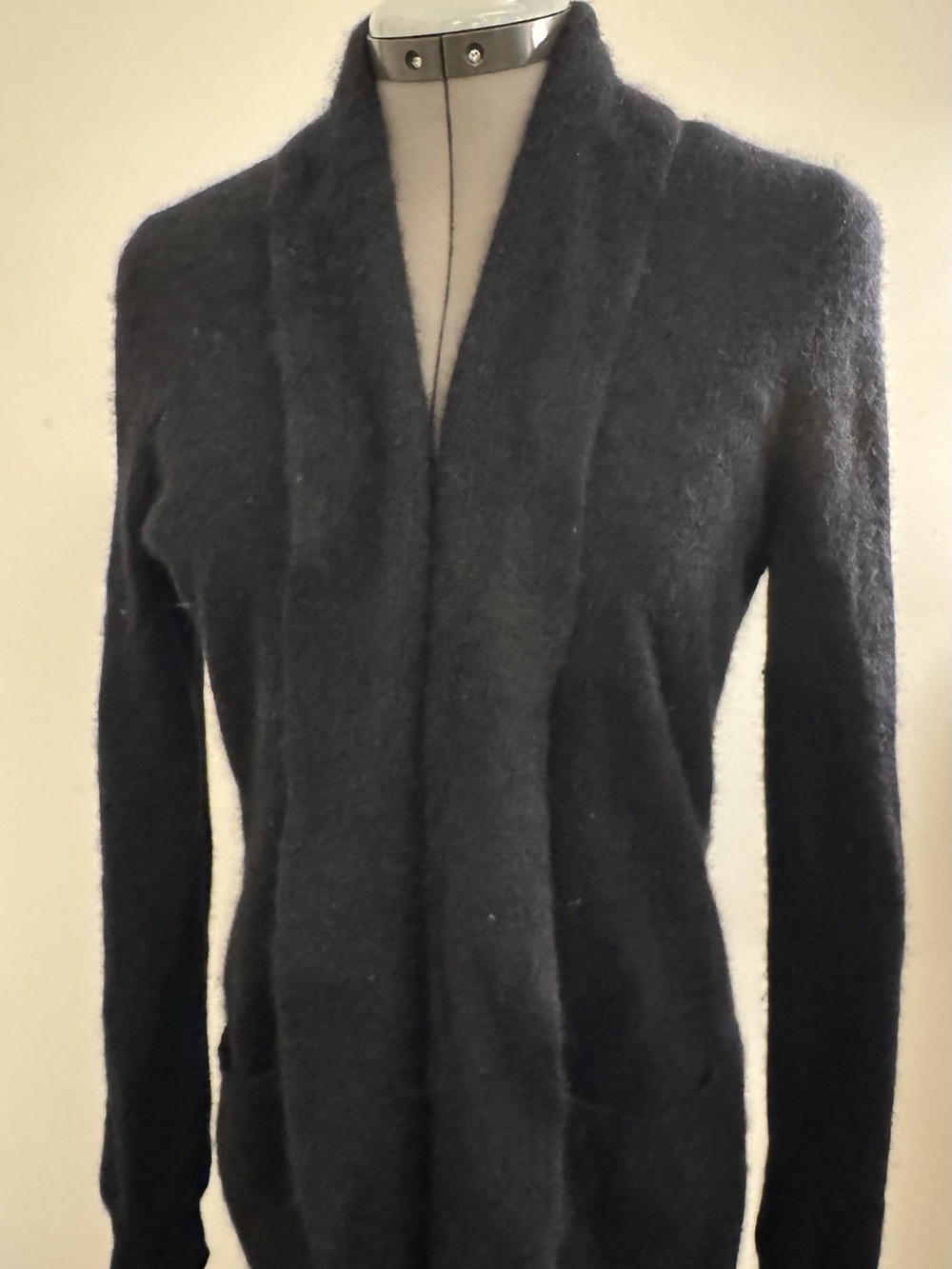 Hudson's Bay Signature Collection 100% Cashmere Wrap Cardigan Black | Size L